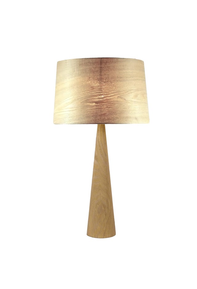Lampe à poser Totem LT en bois naturel