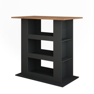 Vicco Set De Table De Bar , Chêne, 117 X 57 Cm Avec 2 Tabourets De Bar - Maison