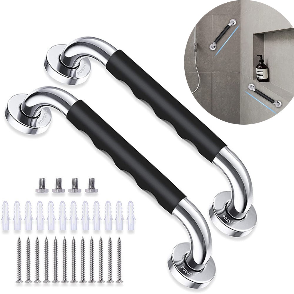 (2 sztuki) Uchwyt do wanny, uchwyt antypoślizgowy 30 cm, uchwyt ścienny ze stali nierdzewnej do prysznica łazienkowego