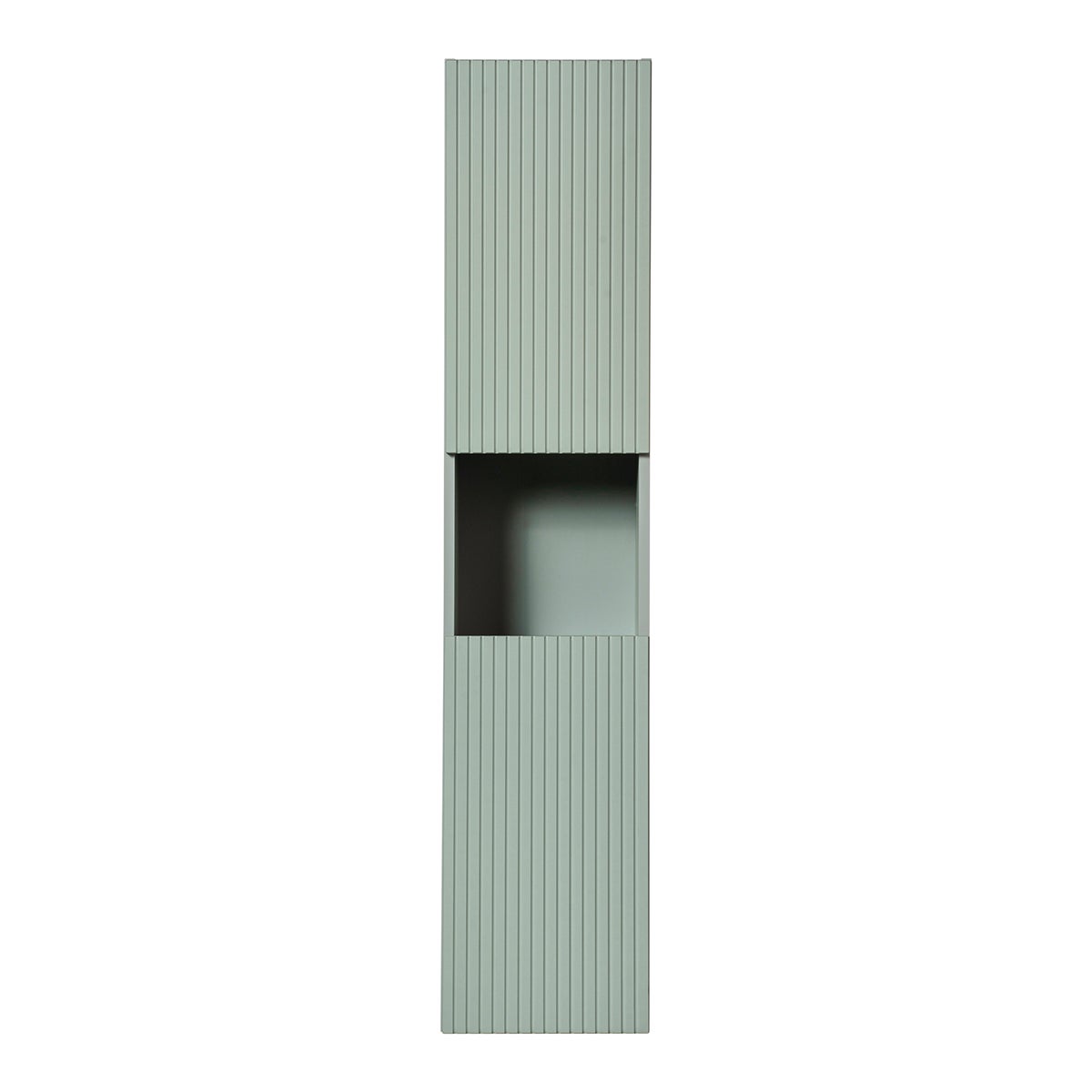 Columna de pared 2 puertas 1 compartimiento Jade Verde y Madera - 3