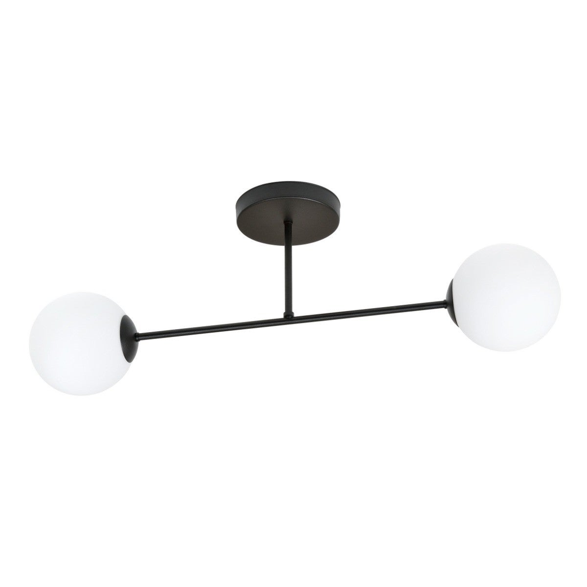 Lampa sufitowa ROMA czarno-biała 2xE14x10W metal wym:26x75x14cm IP20 Emibig