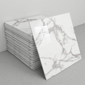Autocollants pour carrelage de cuisine 30 x 30 cm en marbre gris à coller sur carrelage pour salle de bain à coller sur carrelage mural dosseret pour cuisine à coller sur carrelage