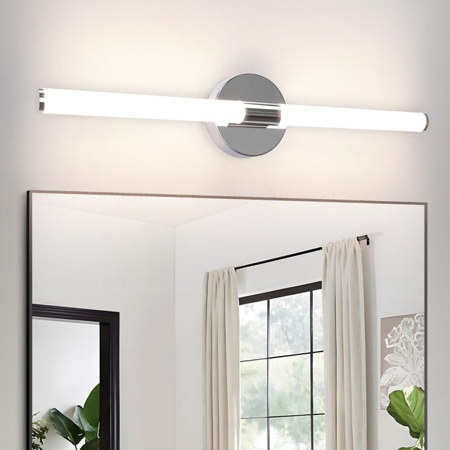 Applique da Parete LED 8 W 4000 K Luce Neutra in Policarbonato 60 cm 60 cm IP44 per Bagno Corridoio Camera da Letto Soggiorno