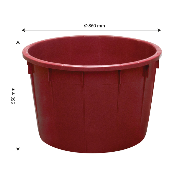 Baquet rond renforcé 225 L Plastique Alimentaire - 2