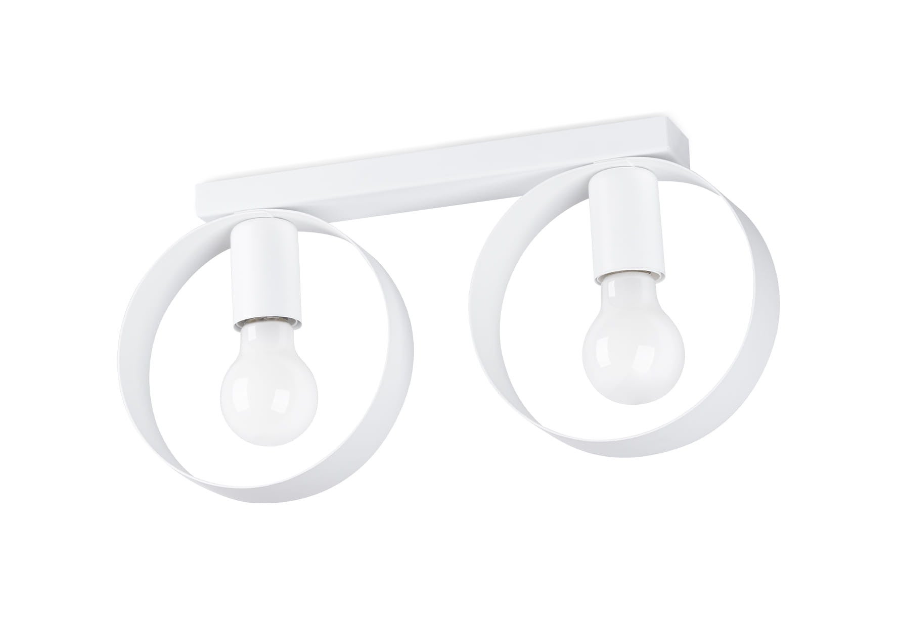 Lampa sufitowa wisząca Titran biała 2xE27x60W wym: 20 x 40 x 5 cm metal Sollux Lighting