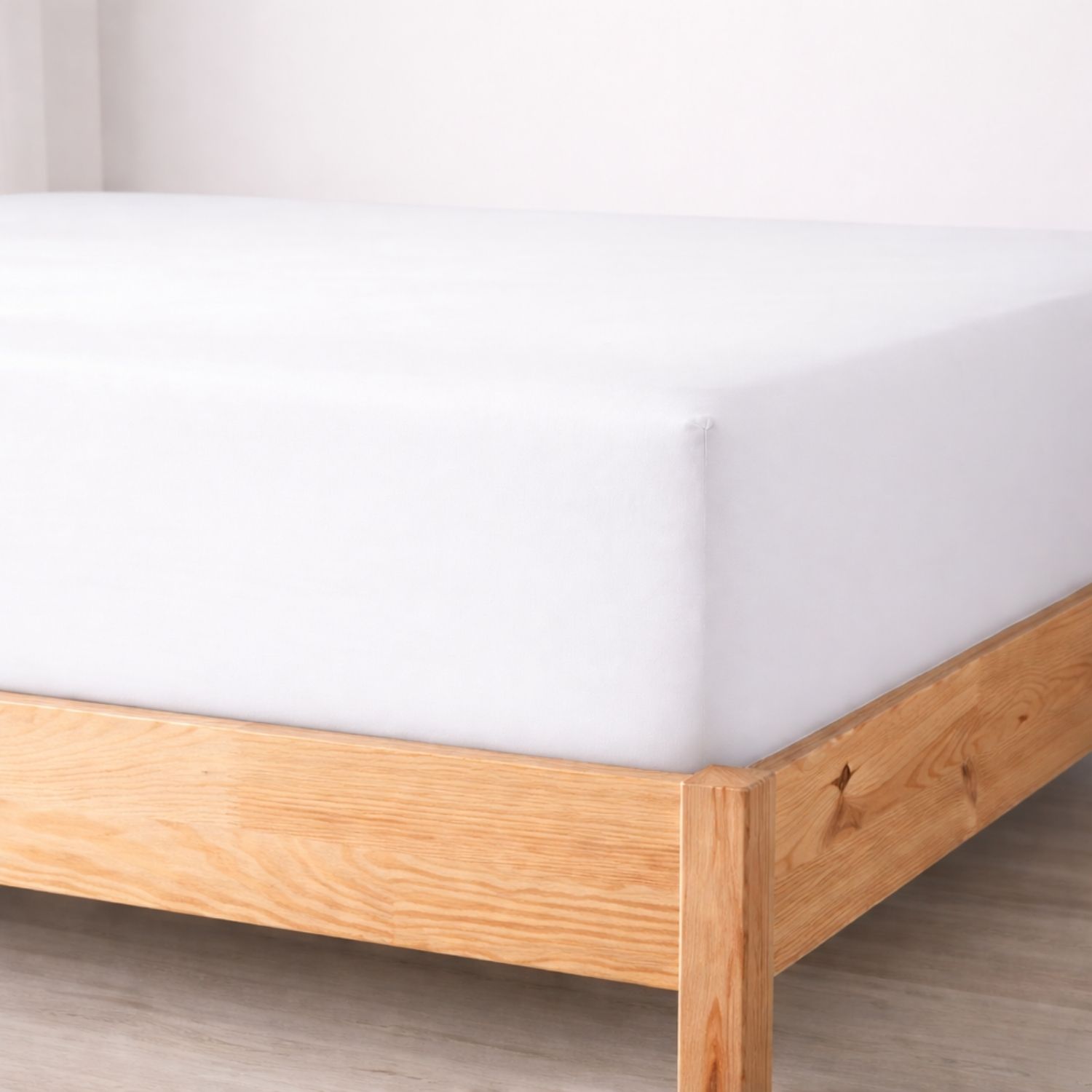 Sábana Bajera Blanco Cama 150cm - 100% Algodón - Donegal Collections - 5