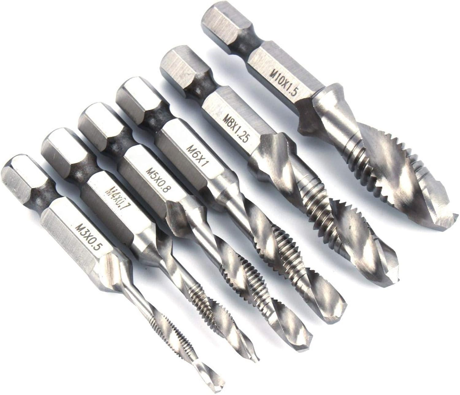 Set Maschio E Filiera M10 X 1.5 Destri - Burkit - In Acciaio HSS E Lega Per Filettatura Metalli