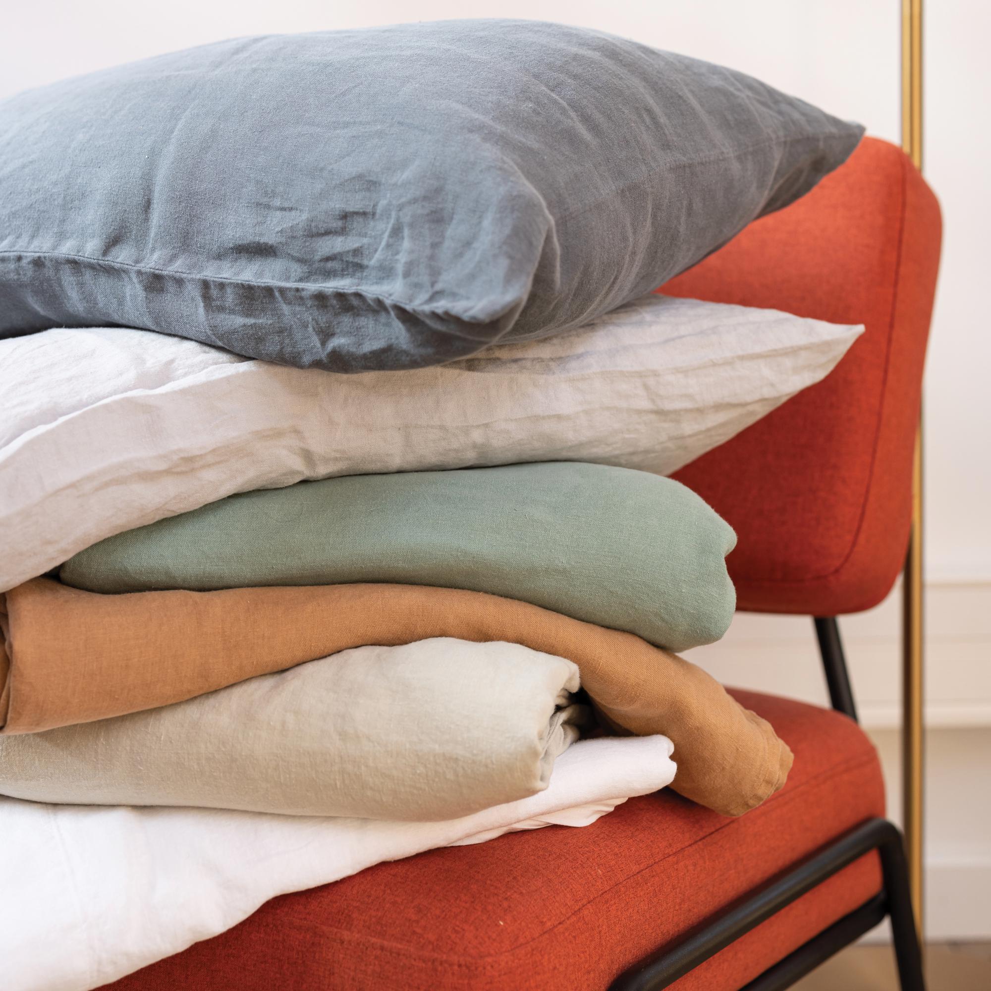 Taie d'oreiller Kala cannelle 65 x 65 cm Vivaraise | Leroy Merlin