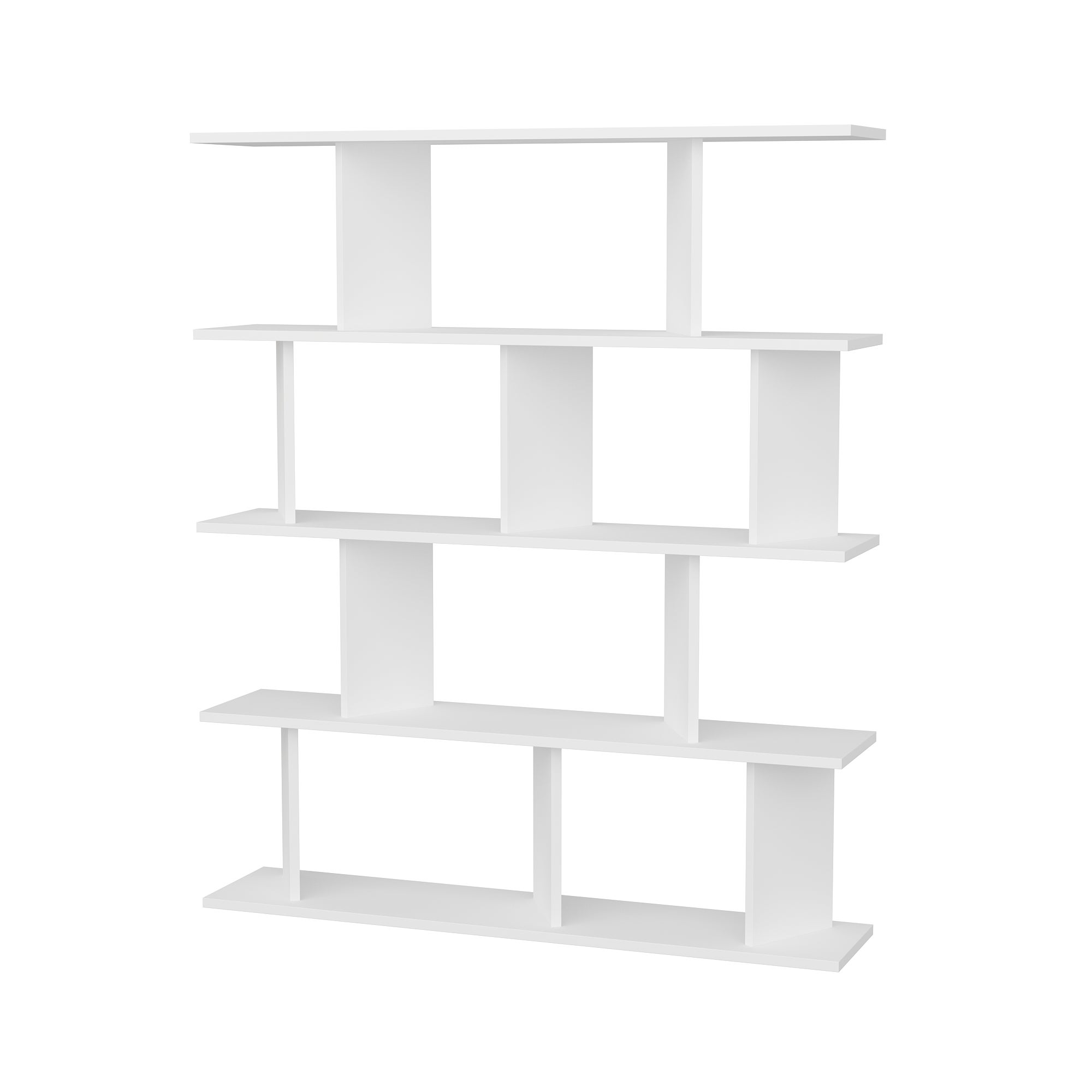 Bibliothèque pour Séjour en MDF Blanc H. 141 x P. 24.6 cm - 5