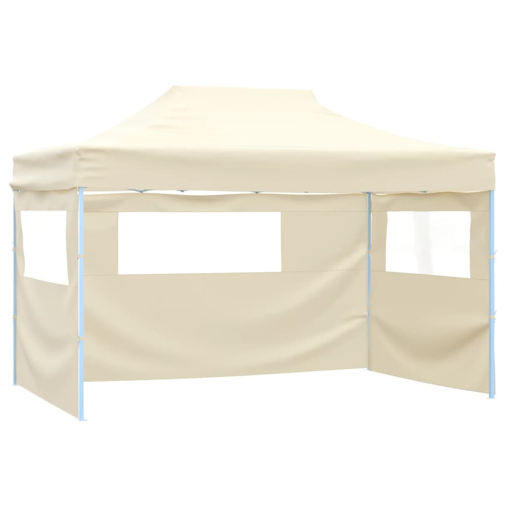 Gazebo Pieghevole Professionale 3x4m In Acciaio Antracite - Tetto Oxford 600D Con PVC - Per Giardino E Terrazzo