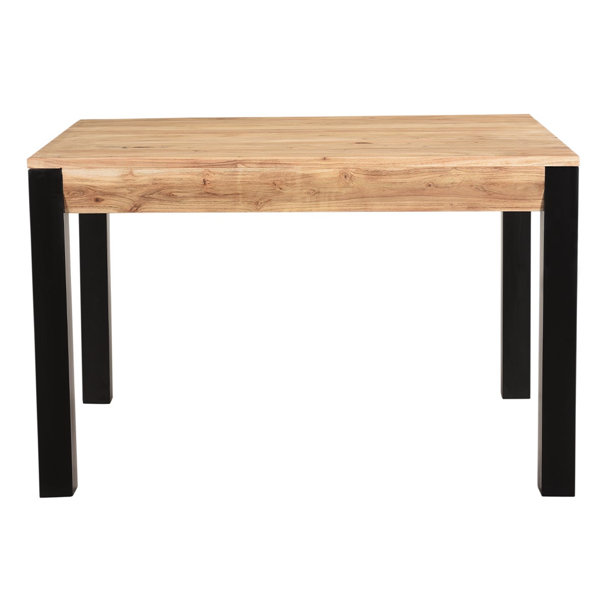 Table à manger rectangulaire extensible 4 à 6 places Nostalgie - Noir