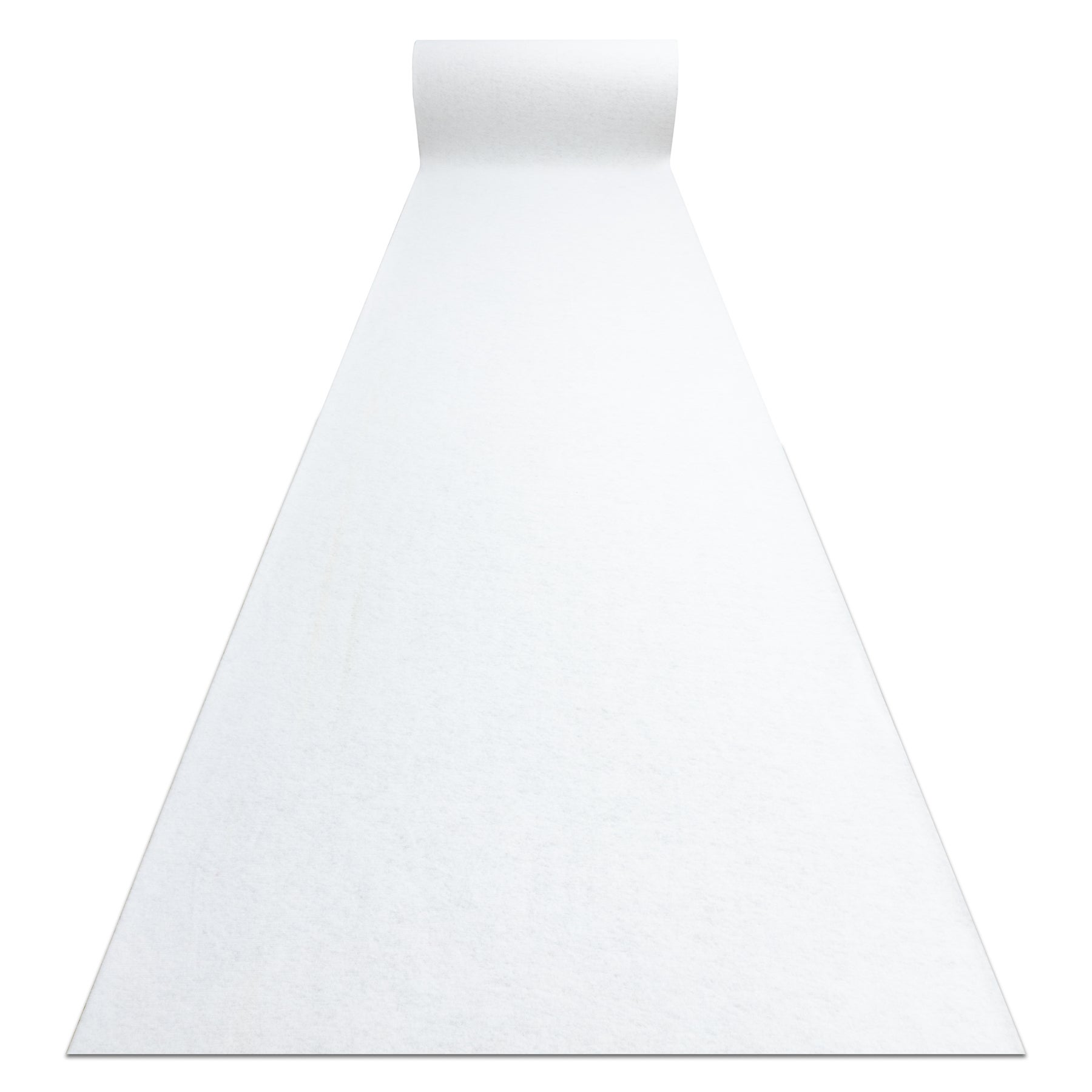 Alfombra de pasillo con refuerzo de goma rumba 1950 boda un solo color blanco 80cm 80x200 cm