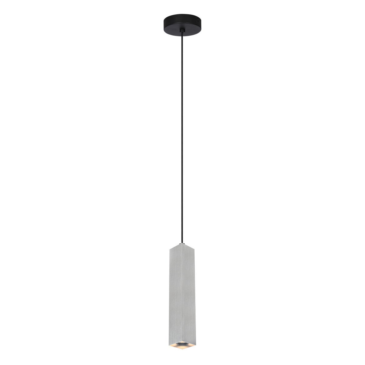 Lampa wisząca Ander aluminiowo-czarna 1xGU10x10W nowoczesna wym: 130 x 5,8 x 5,8 cm aluminium Italux