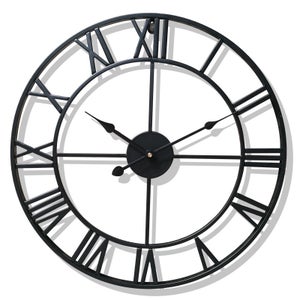 Mee 2ou Grande Horloge Murale Vintage et Moderne 80 cm / 32 Pouces, Silencieuse sans Tic Tac