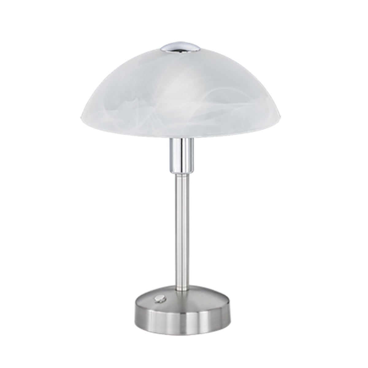 Lampa stołowa Donna srebrno-biała LED 4W 3000K 350lm wym: 30 x 22,5 x 22,5 cm szkło Trio