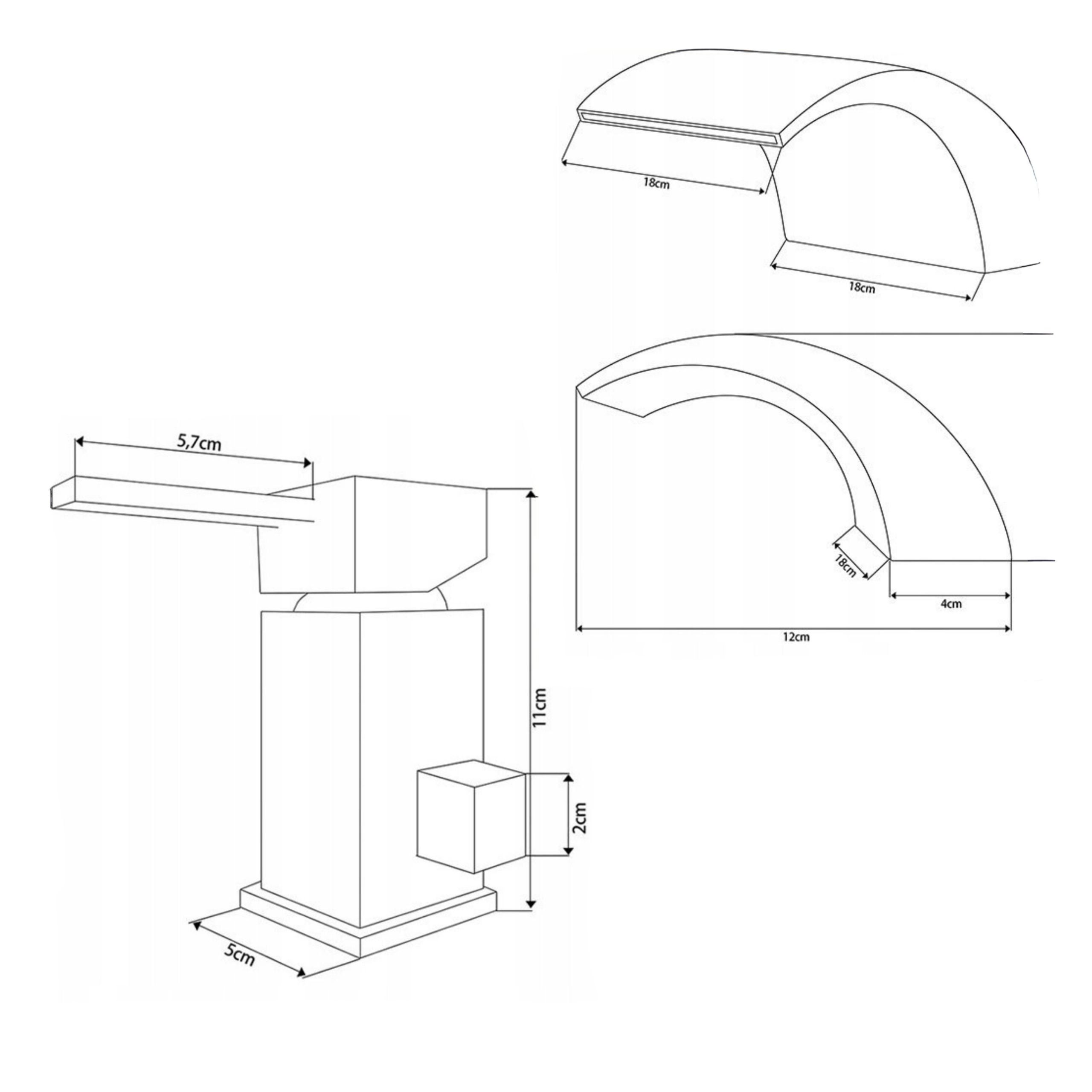 Silla Robinet De Baignoire en Laiton sur plage 3 trous, Noir mat - 2