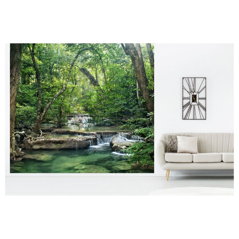 Papier Peint Photo 3D Pierres De Rivière – 8321NA, Grand Format, Motif Nature, Effet 3D