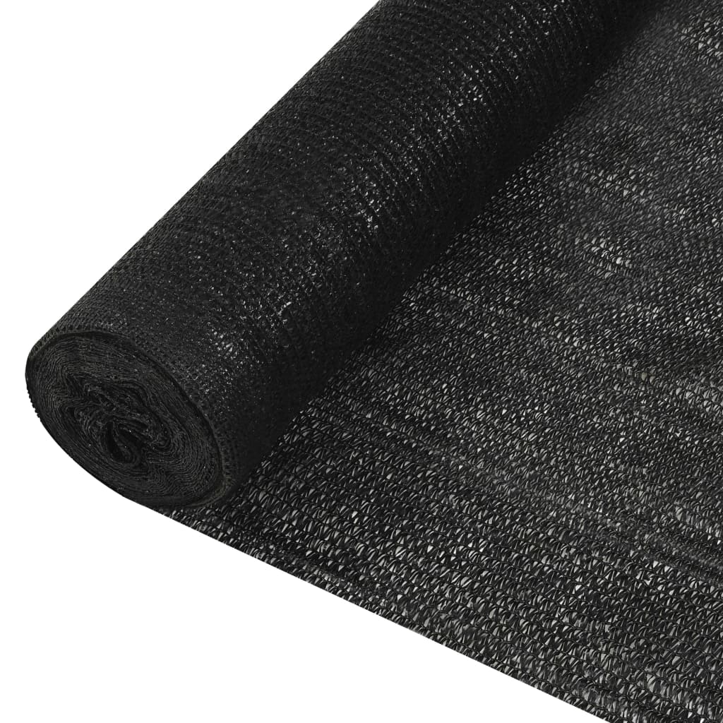 Filet brise-vue | Clôture brise-vue Noir 3,6x25 m PEHD 195 g/m² CFW33243 - 2