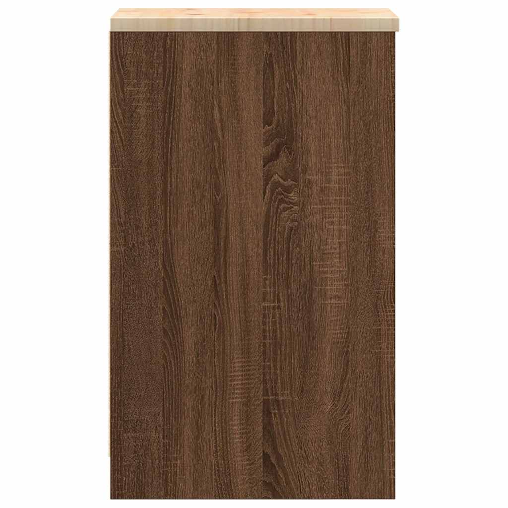 Armadio | Armadietto per Garage in Rovere Marrone 30x51x85 cm CFW72387 - 7