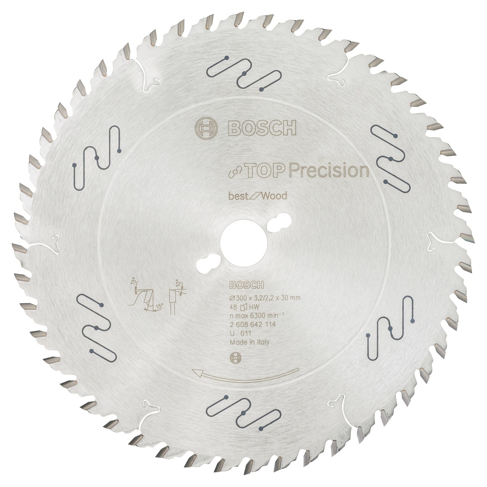 Tarcza pilarska Bosch Top Precision Best for Wood, 300 x 30 x 3,2 mm, 48 - 2608642114 - 2