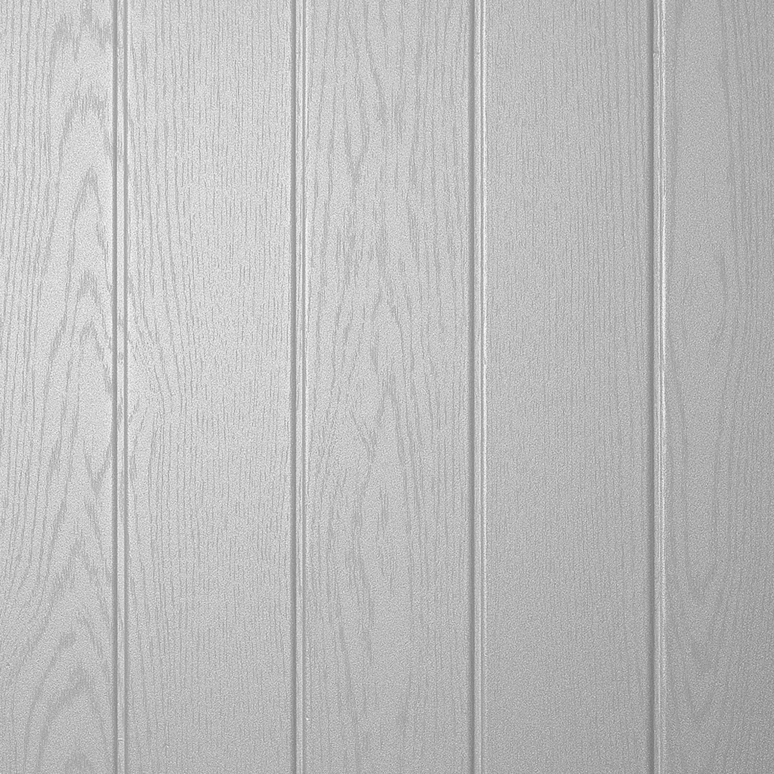 DECOSA Dalle de plafond ATHEN - polystyrène - effet bois-couleur gris clair - 50 x 50 cm - 2 sachets (=4 m2) - 2