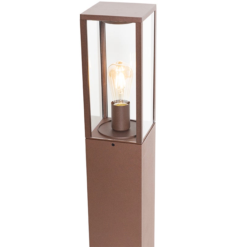 Lampada da terra per esterni industriale marrone ruggine 80 cm IP44 - Charlois - 8