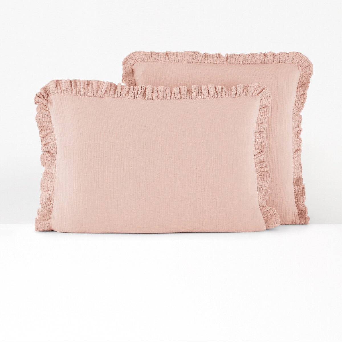Parure Bébé Housse De Couette + Taie Oreiller | Gaze De Coton Bio Ocre | Taille 80x120 Cm + 40x60 Cm