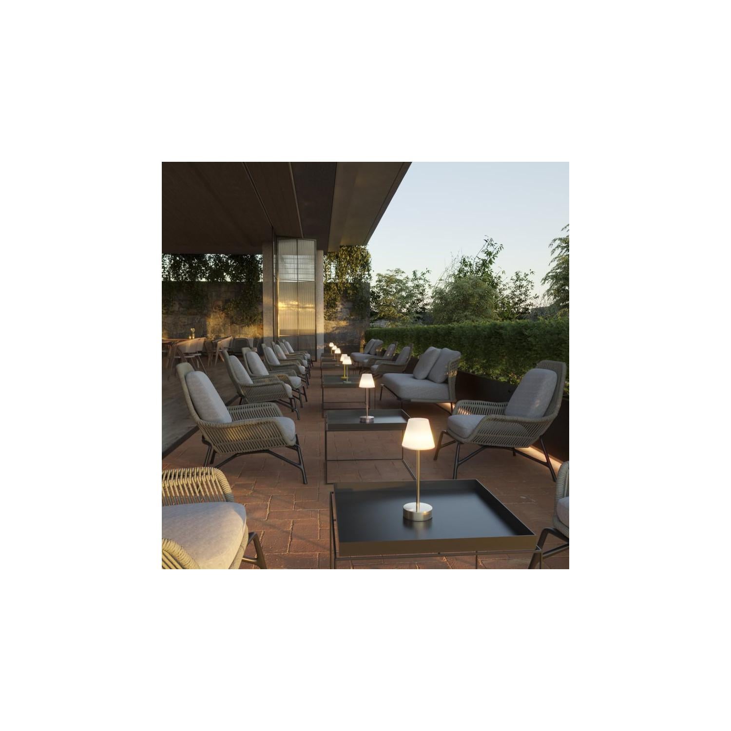 Lampe à Poser LED RGBW 5W Lola 30 Battery Or Rose - 2