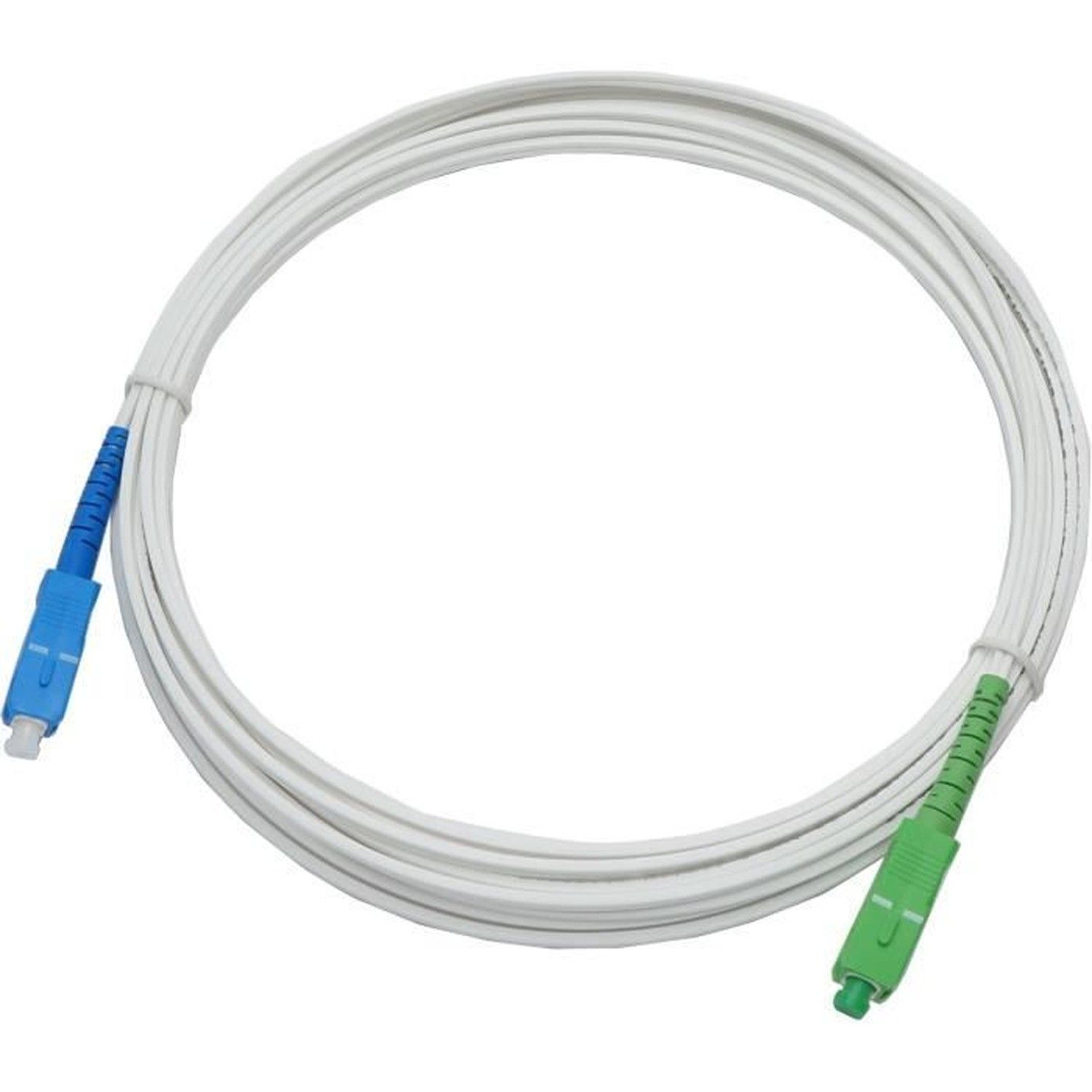 Elfcam® - Cable a Fibre Optique SC/APC a LC/APC Monomode Simplex, 9