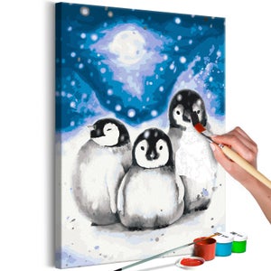 Kit 20 Pingouins En Mousse à Peindre - Pour Décoration DIY, Activités Créatives Enfants - Sculptures Blanches 7.5 Cm