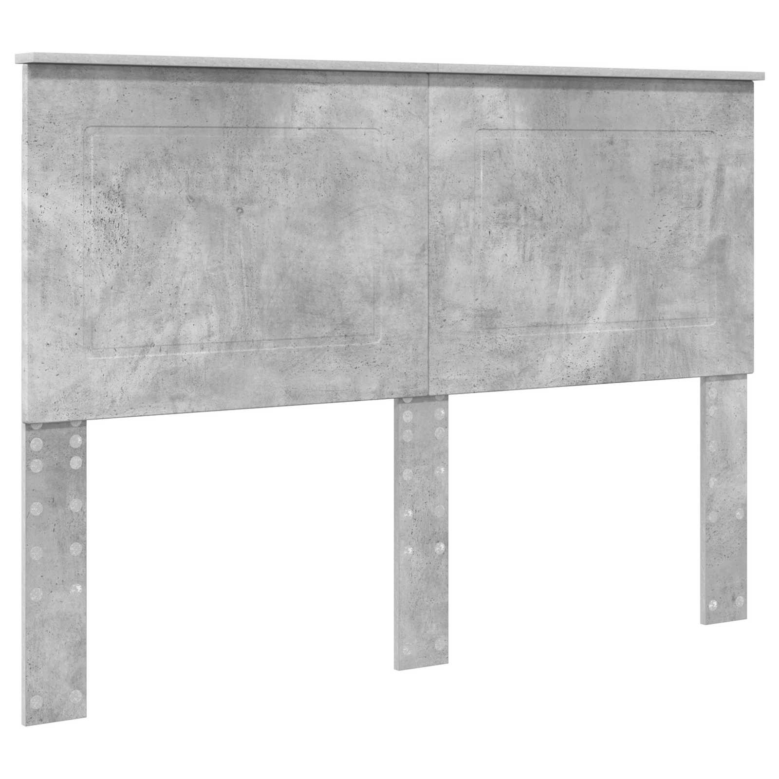 Cadre de lit béton 140 x 190 cm en pin massif - 6