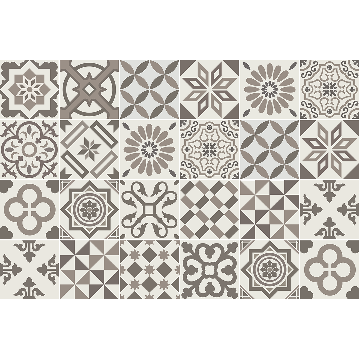 24 adesivi piastrelle di cemento azulejos zuheros - Sticker adesivo - adesivi murali - 24stickers20x20cm - 2