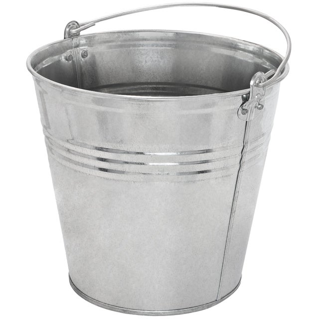 Wiadro Metalowe - 10 L - Wiaderko Gospodarcze - Przemysłowe - Budowlane - Stalowe Ocynkowane KOTARBAU