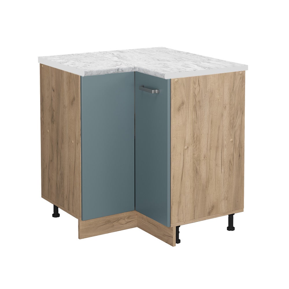 Vicco Szafka narożna R-Line, Niebiesko-szary, 75.6 cm BR Marmur