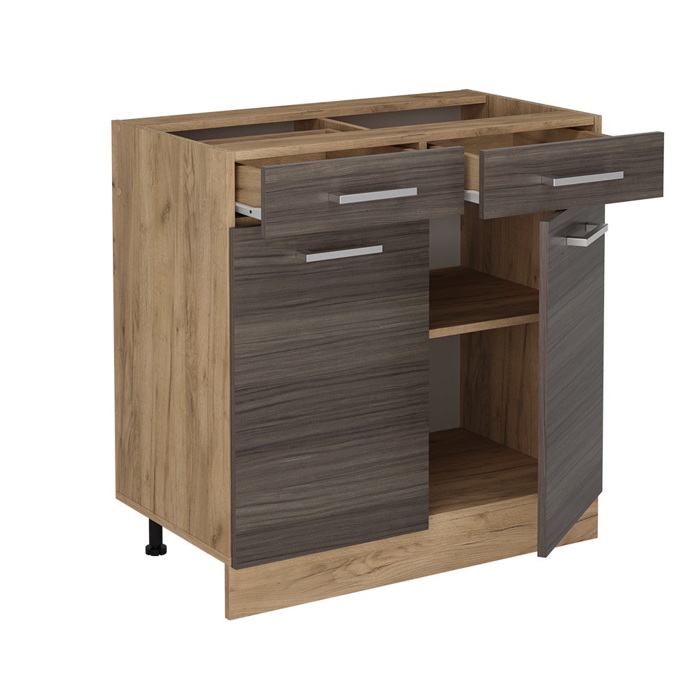 Vicco Meuble cuisine R-Line, Gris noble, 80cm sans PT - 4