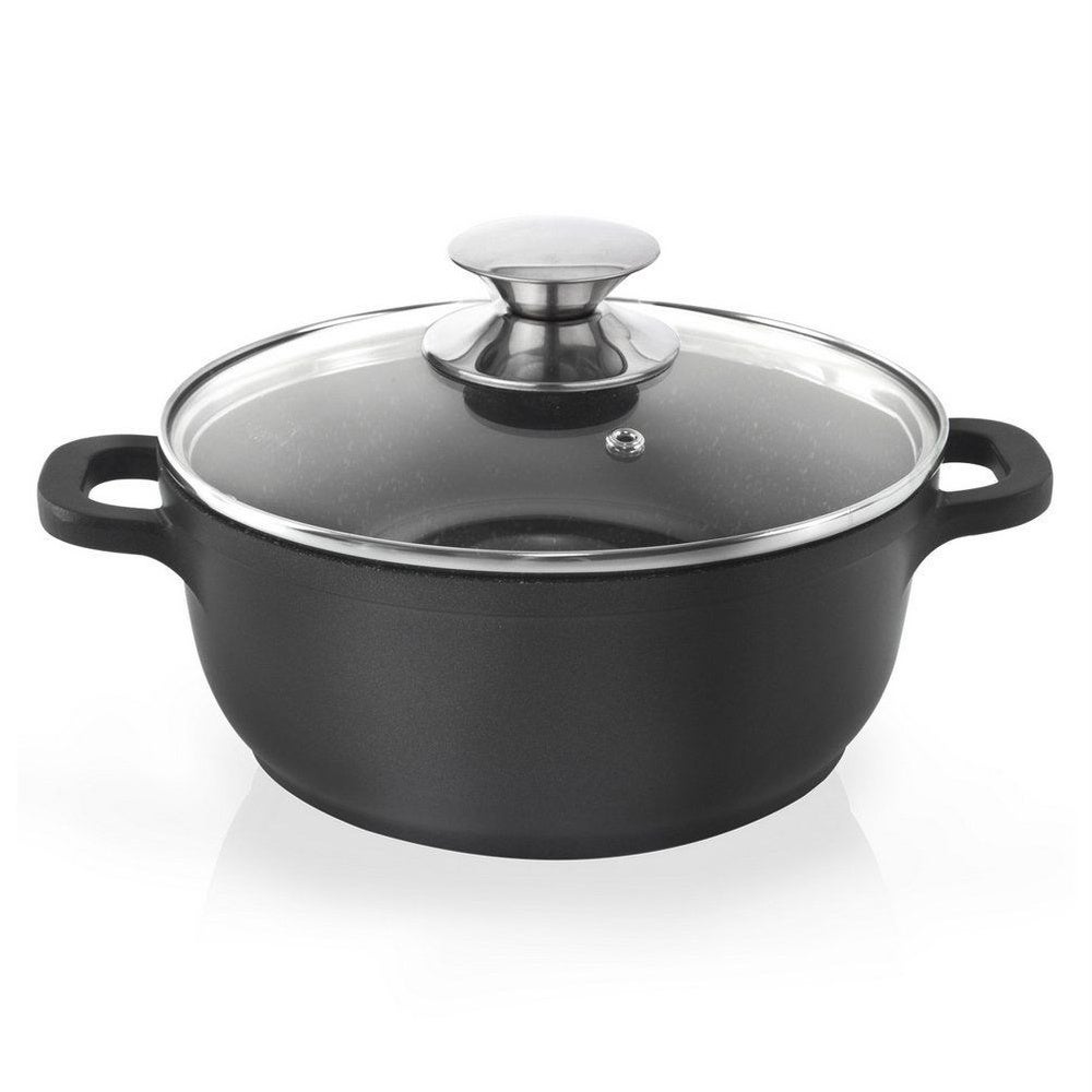Garnek granitowy ze szklaną pokrywką GRANDE 20 cm, 2,3 l