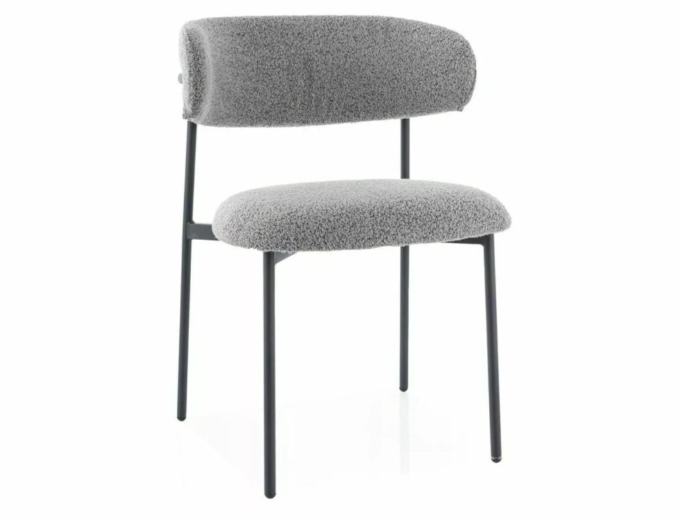 Krzesło tapicerowane ELTON szare