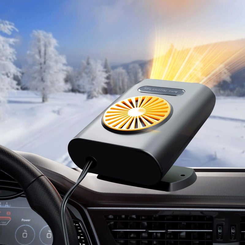 Przenośny ogrzewacz samochodowy, 12 V 200 W, odmgławiacz do szyb samochodowych, ogrzewacz samochodowy 2 w 1 do szybkiego ogrzewania i chłodzenia