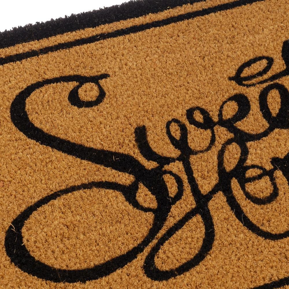 Zerbino In Fibra Di Cocco Naturale 50x90 Cm - Retro In Gomma Antiscivolo, Made In Italy - Foto 2