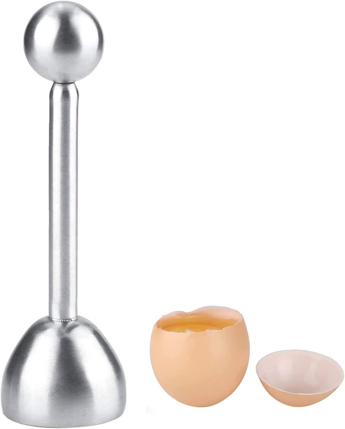 Otwieracz do jajek – narzędzie kuchenne – stal nierdzewna – 1 sztuka – srebrny