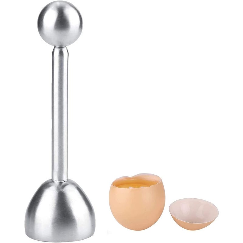 Otwieracz do jajek – narzędzie kuchenne – stal nierdzewna – 1 sztuka – srebrny