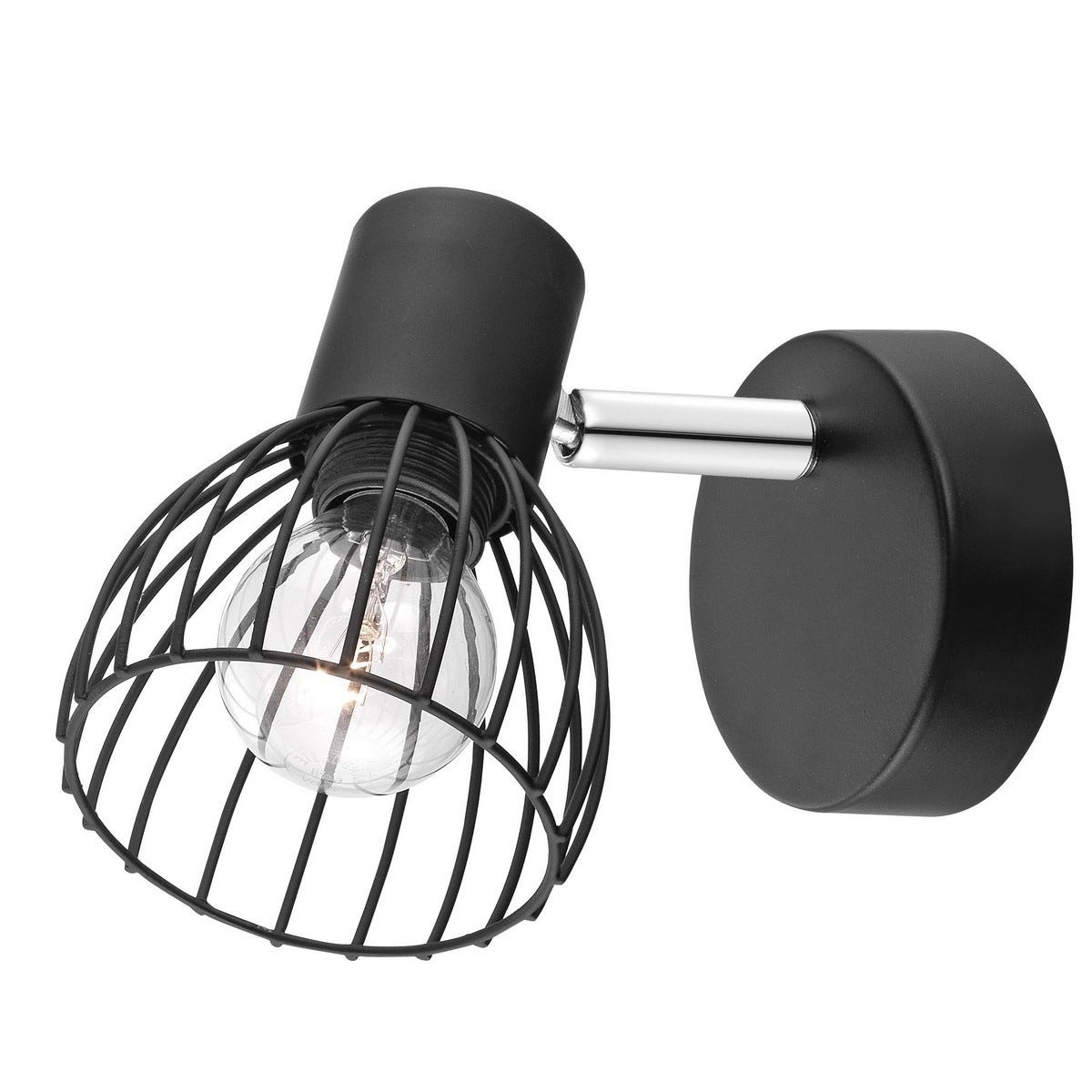 Merano Fairfield Spot Simple Métal Noir Mat LED E14 | Leroy Merlin