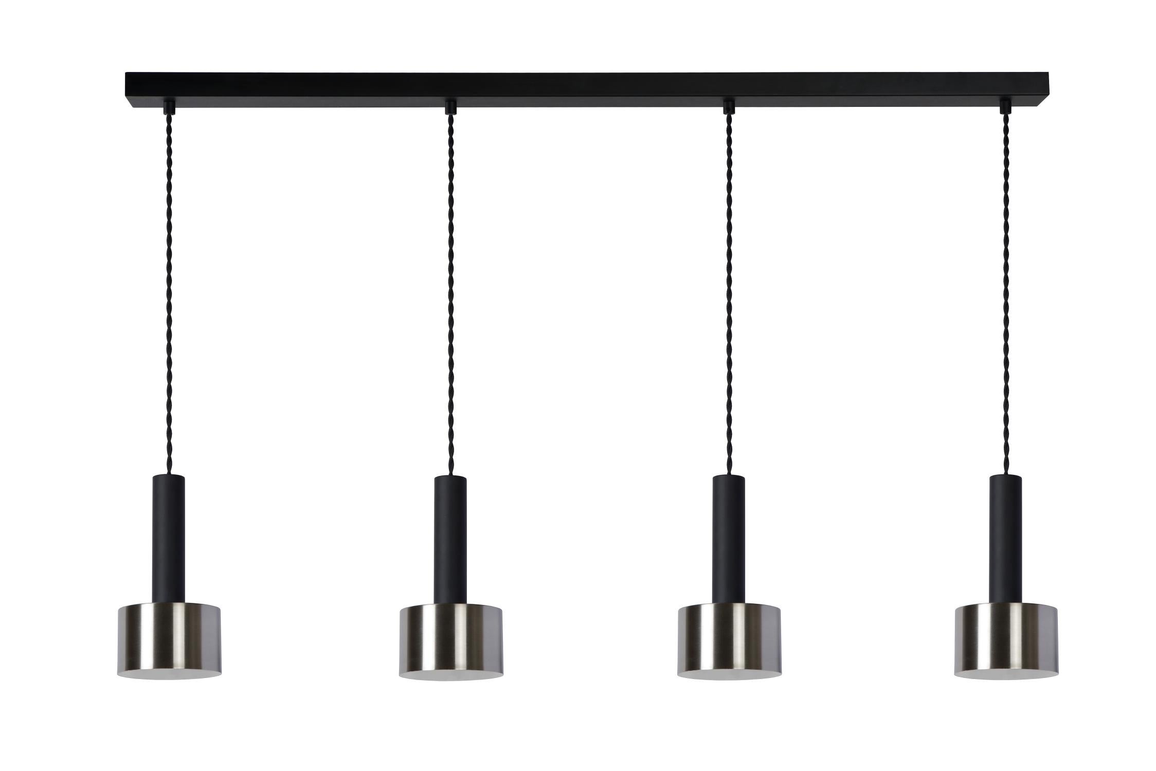 Lucide TEUN - Suspension - 4xE27 - Noir - 2