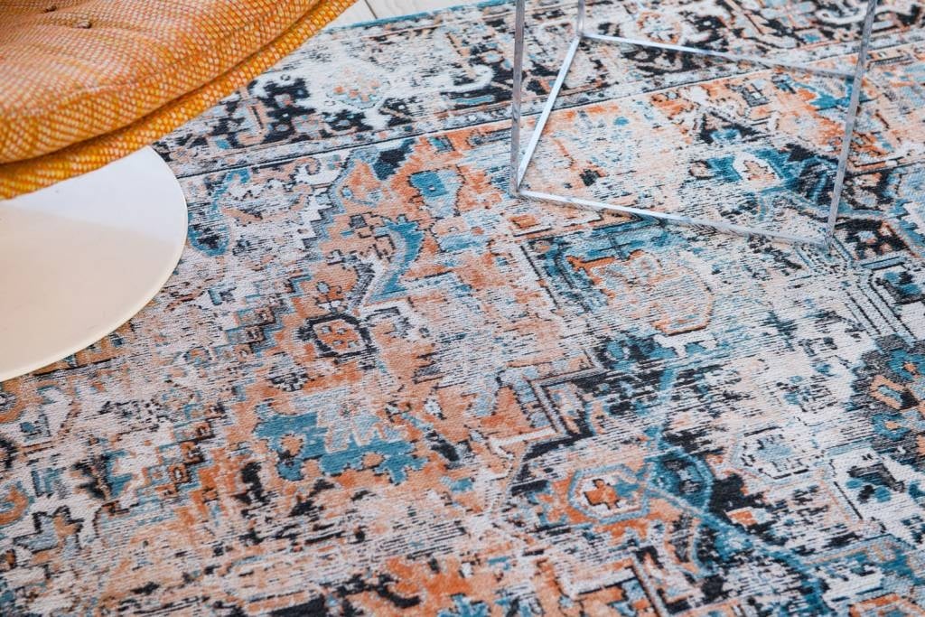 Heriz design - Tapis classique antiquaire - Orange Seray - 170 x 240 CM - louis de poortere - 4