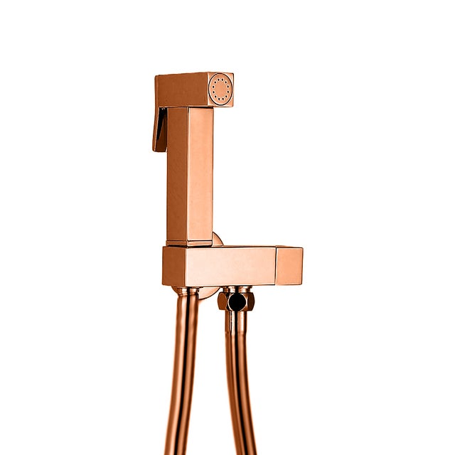 Ensemble douchette WC - Or rose brossé