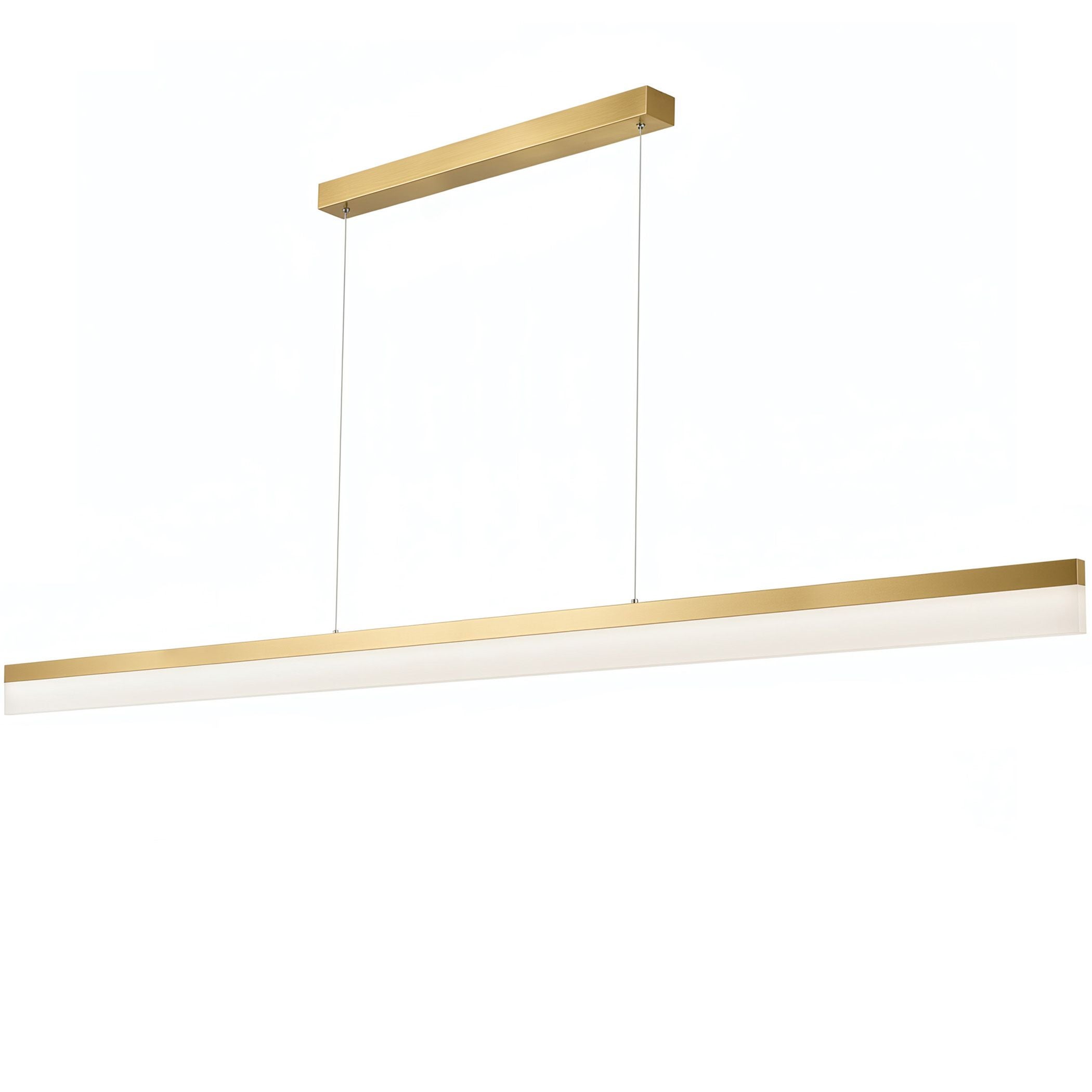 Lampa Sufitowa Wisząca Toolight App1697-Cp Złoty Szczotkowany 200Cm Led