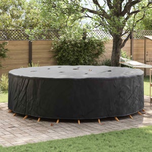 vidaXL Copertura per mobili da giardino nera 200 x 200 x 71 cm Tessuto 420D