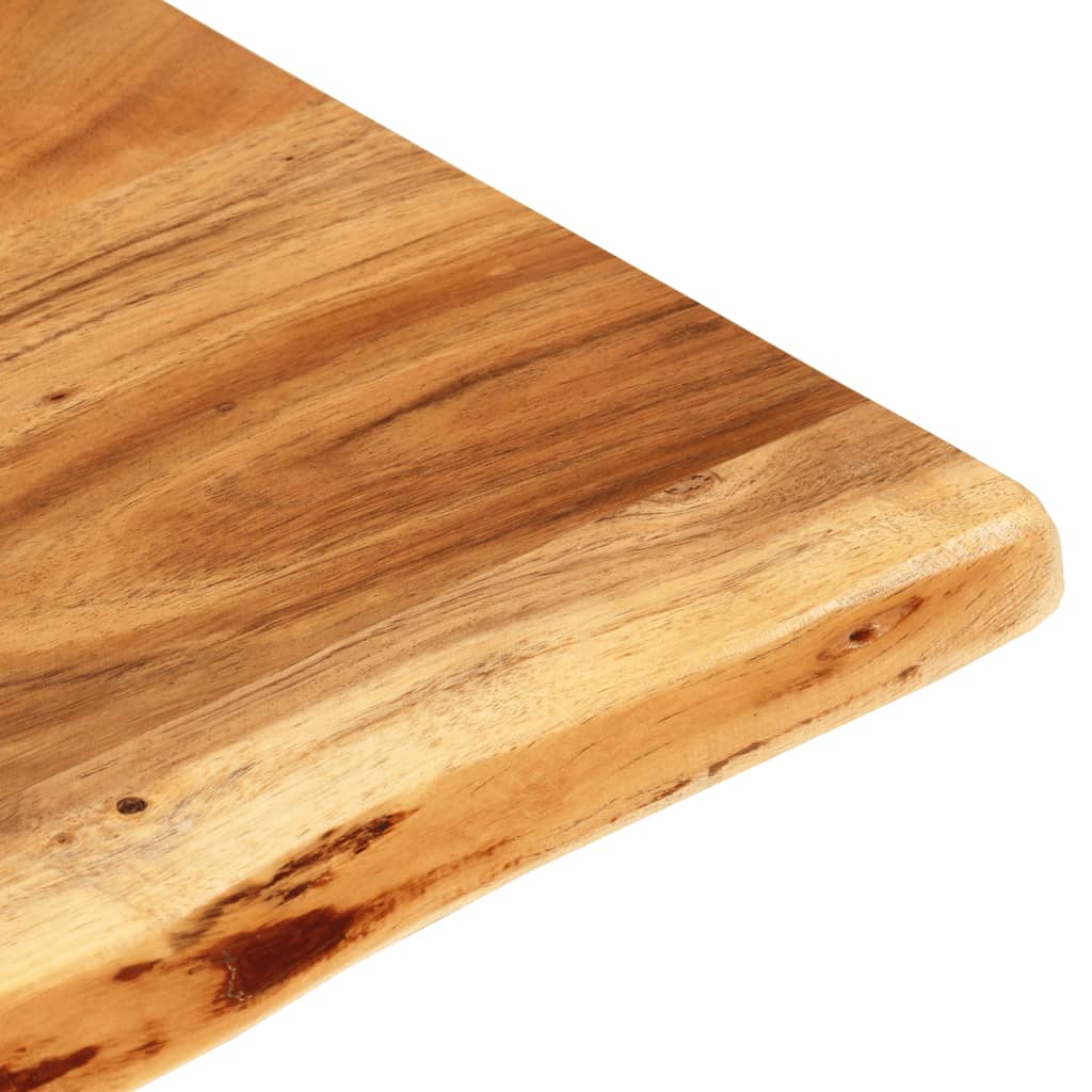 Piano lavabo bagno in acacia 114x52x2,5 cm - 6
