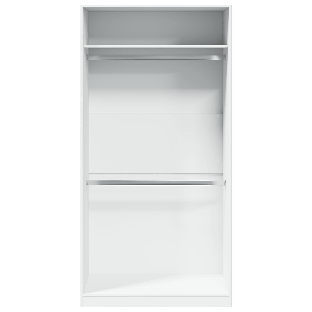 Armoire Blanc 100 x 50 x 200 cm panneau de bois - 4
