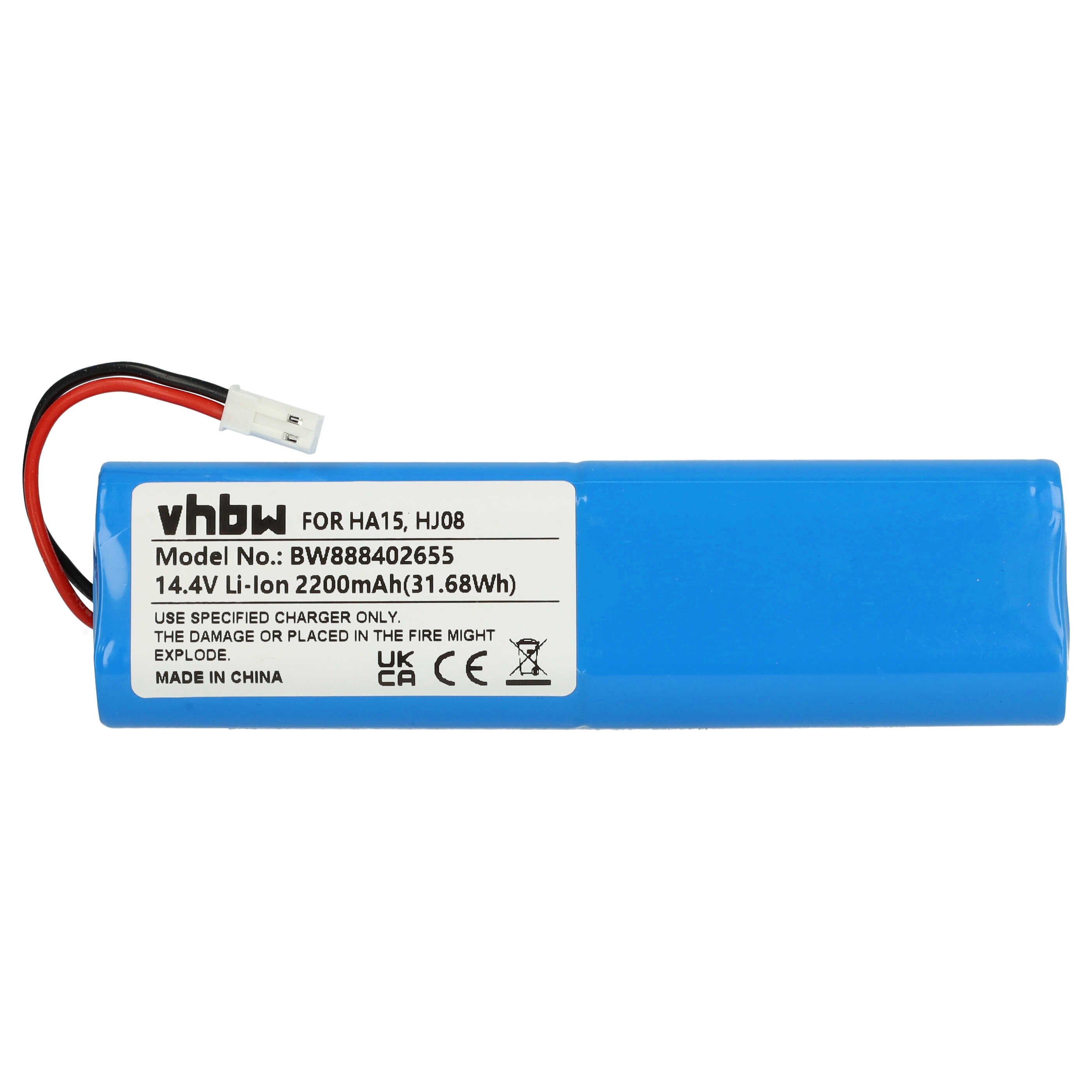 vhbw batteria compatibile con iLife V3s Pro, V50, V5s Pro, V8s, X750 aspirapolvere home cleaner (2600mAh, 14,4V, Li-Ion